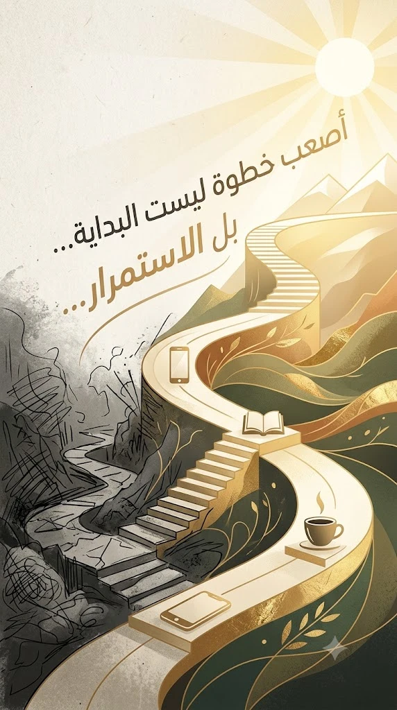 image about الاستمرار أصعب من البداية... لماذا؟