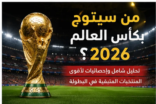 image about من سيتوج بكأس العالم 2026؟ تحليل وإحصائيات لأقوى المنتخبات المتبقية