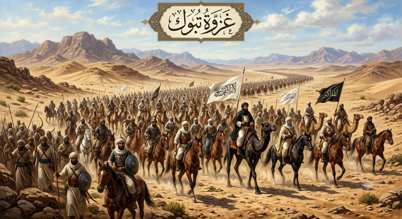 image about غزوة تبوك (العسره)  وأحداثها 