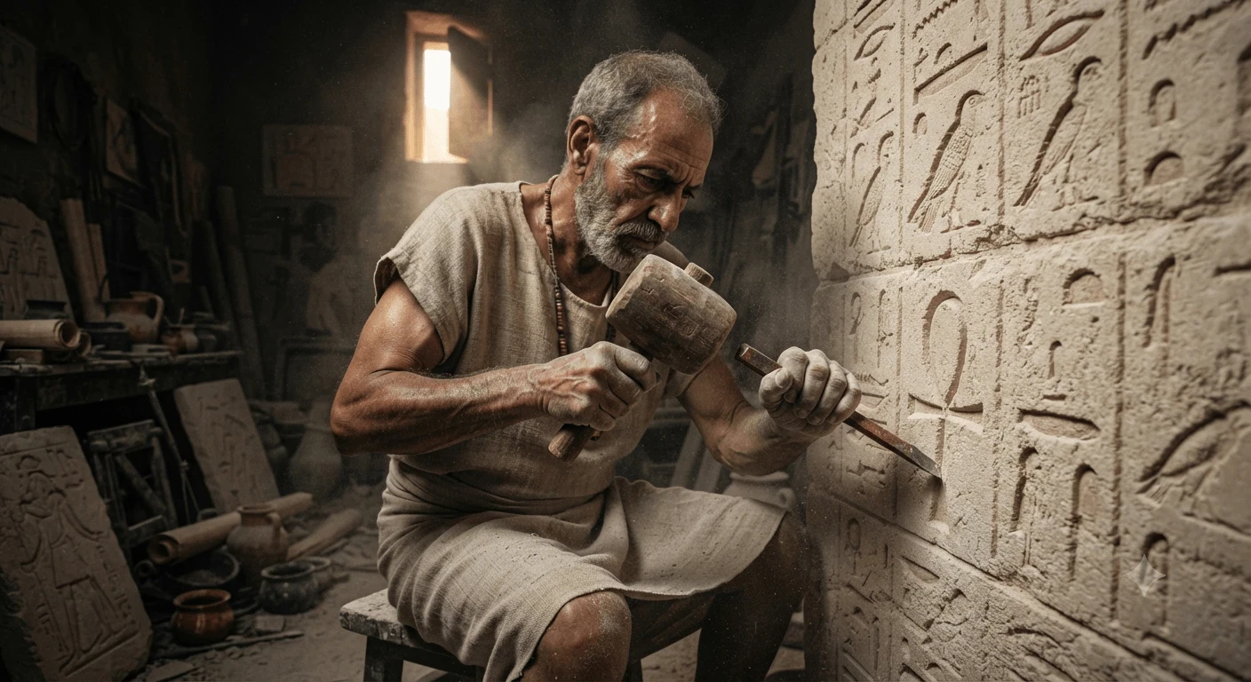 image about Hieroglyphics: The Sacred Language of Stone and Eternity | ATHARSTORY STUDIO (Part 1 of 4)
