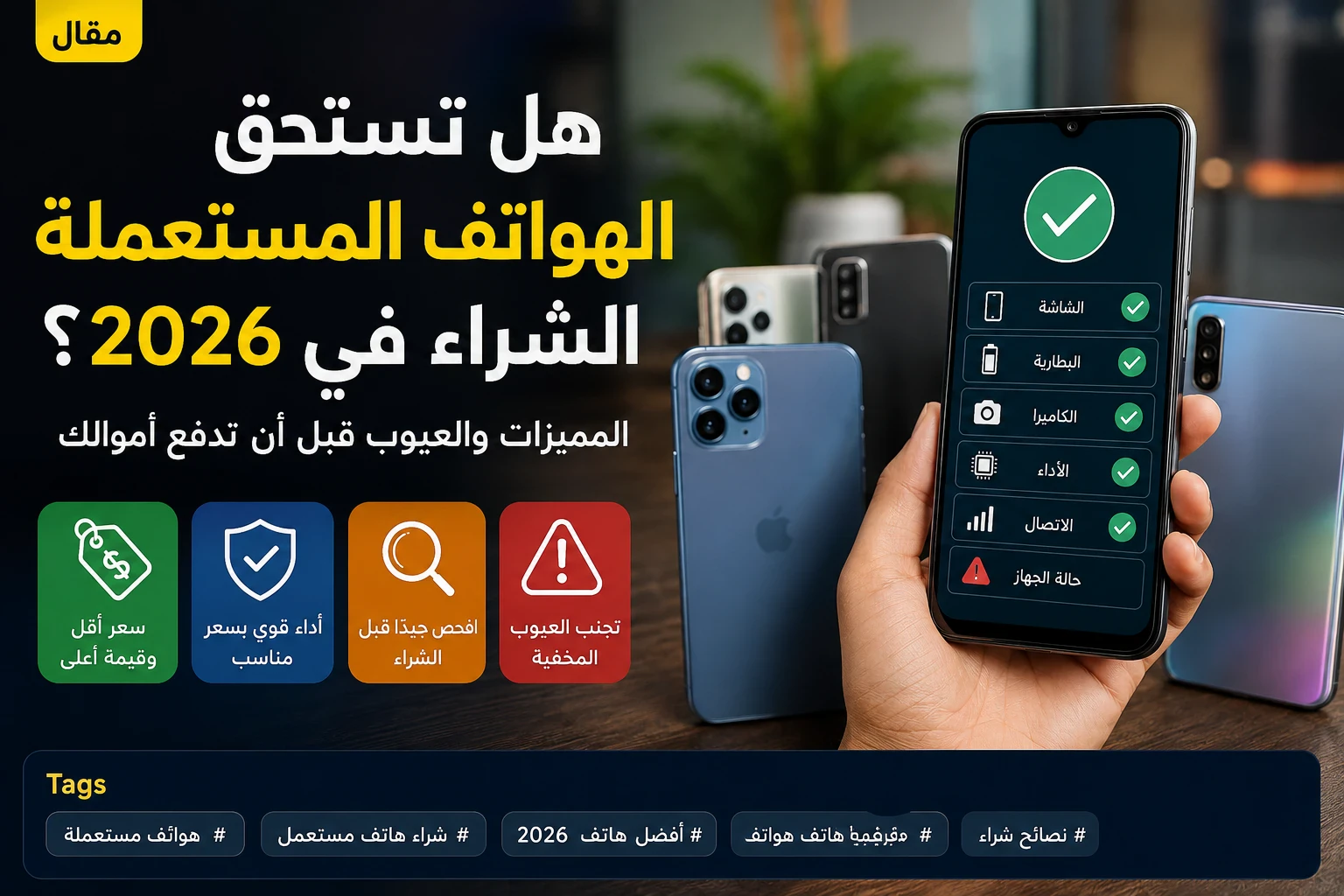image about هل تستحق الهواتف المستعملة الشراء في 2026؟ المميزات والعيوب قبل أن تدفع أموالك