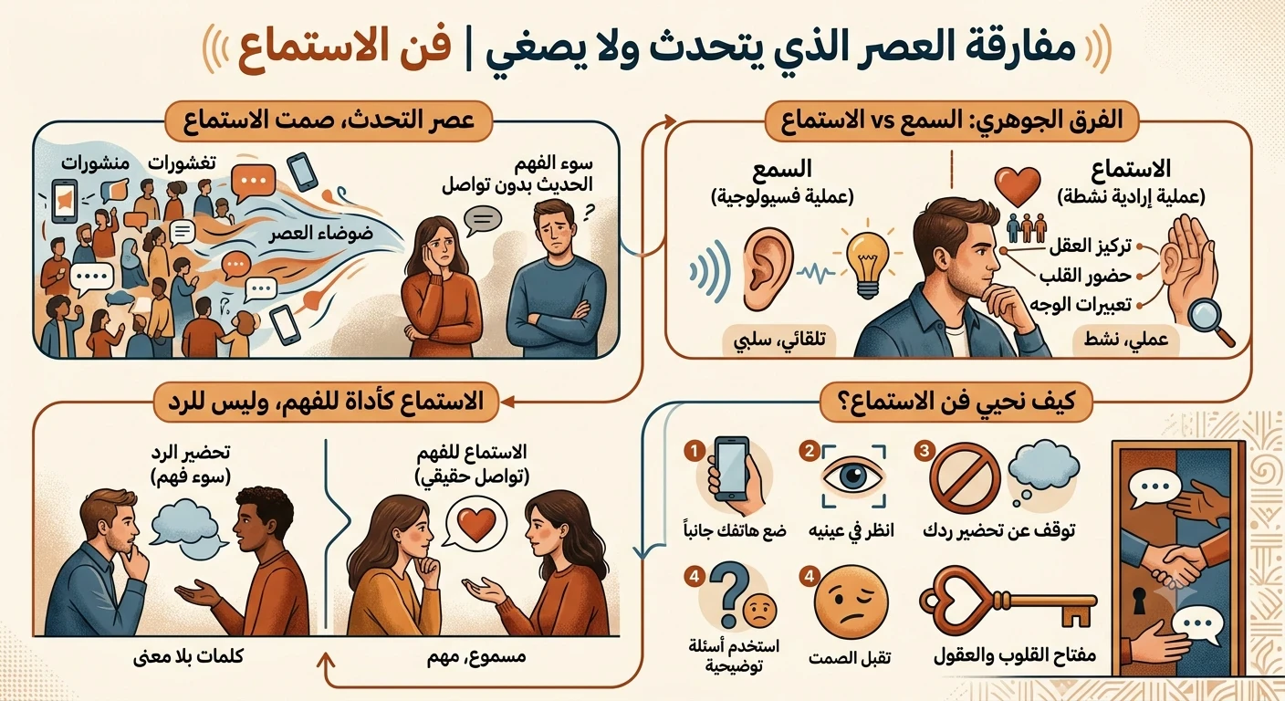 image about فن الاستماع: لماذا هو أهم من التحدث؟