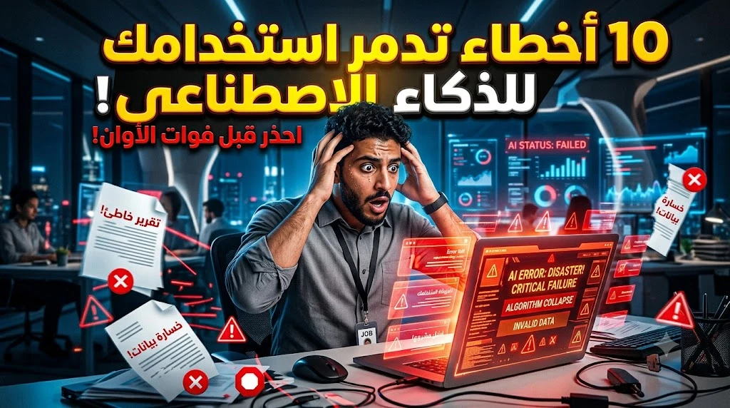 image about احذر قبل فوات الاوان : 10 اخطاء تدمر استخدامك للذكاء الاصطناعى دون ان تشعر ! 