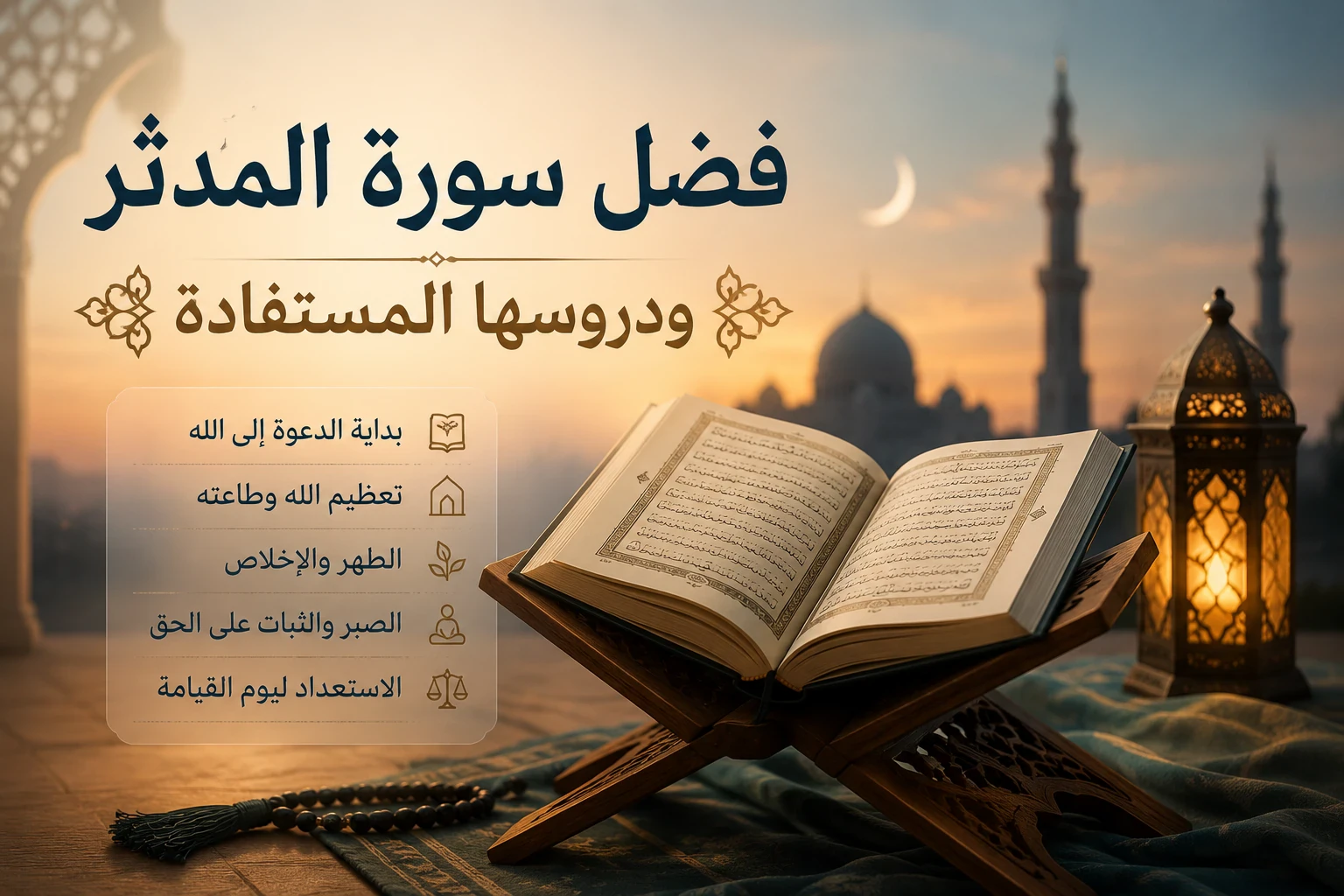 image about فضل سورة المدثر ودروسها المستفاده