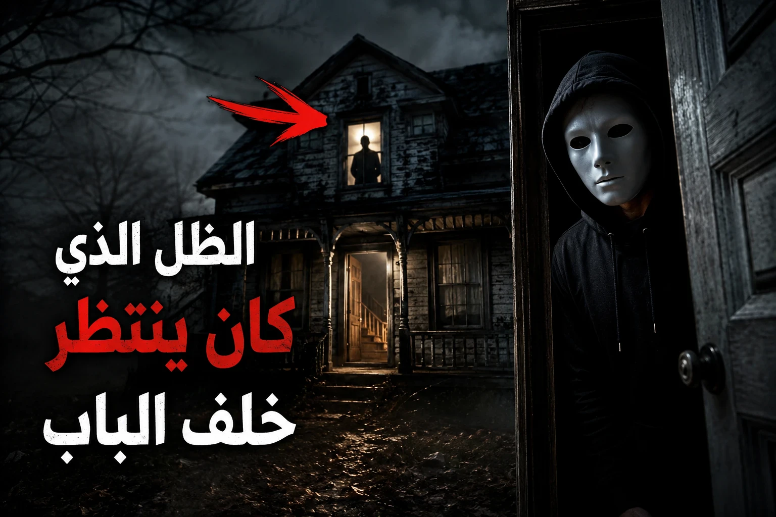 image about 👁️ الظل الذي كان ينتظر خلف الباب... قصة رعب لن تنساها!