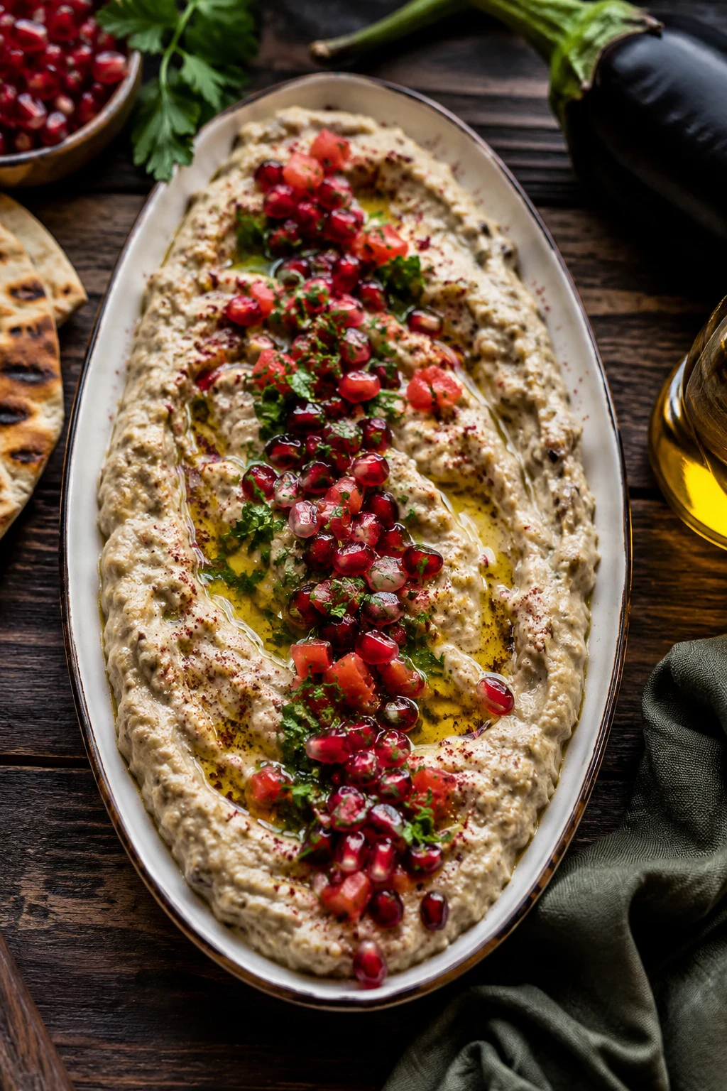 image about بابا غنوج.. السلطة الشرقية المدخنة التي أسرت قلوب الملايين بطعمها الفريد! 🍆🔥
