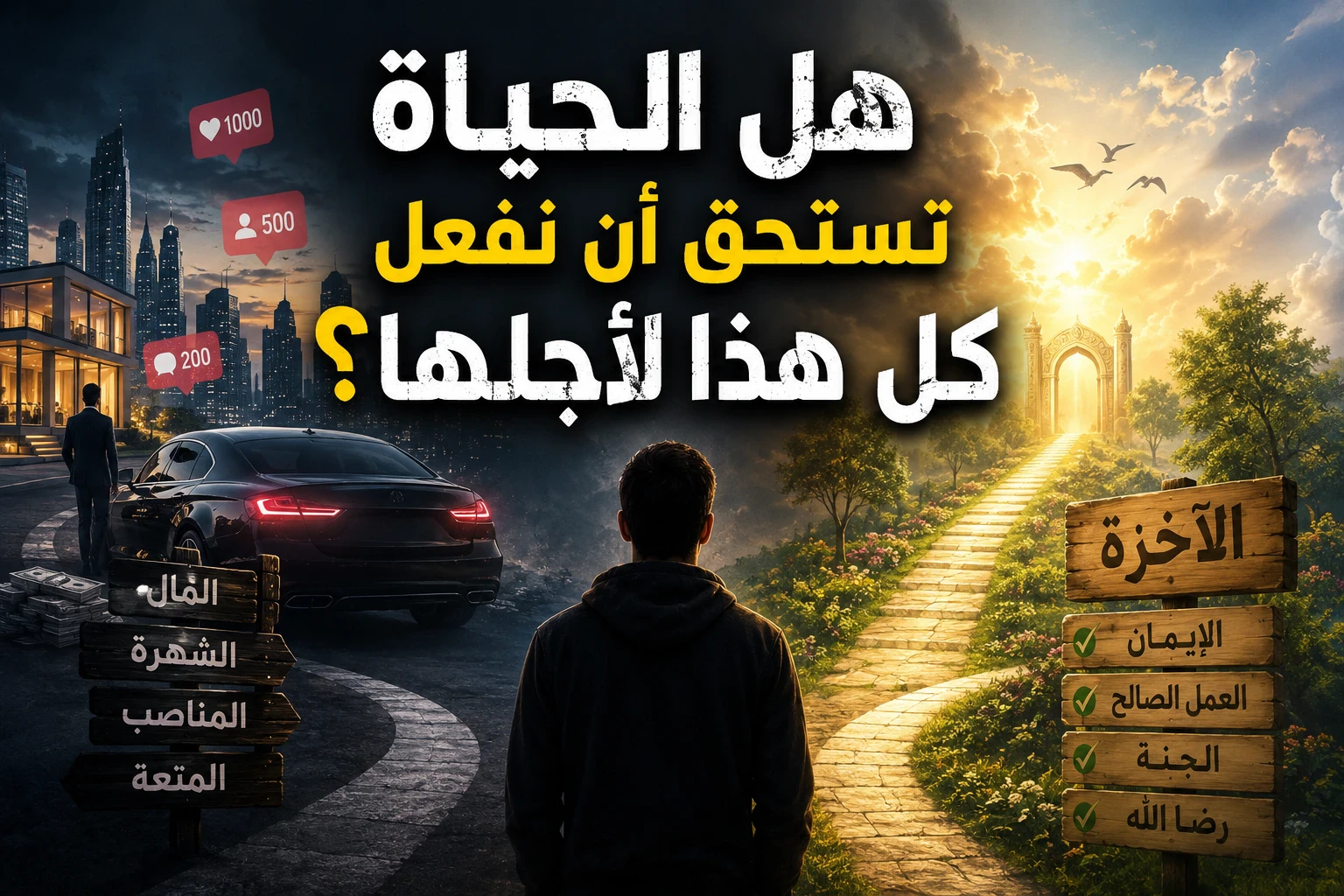 image about هل الحياة تستحق أن نفعل كل هذا لأجلها؟ نظرة بين الدنيا والآخرة