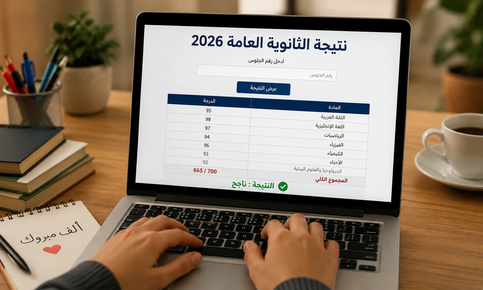 image about نتيجة الثانوية العامة 2026 برقم الجلوس.. موعد إعلان النتيجة وخطوات الاستعلام وأهم التفاصيل
