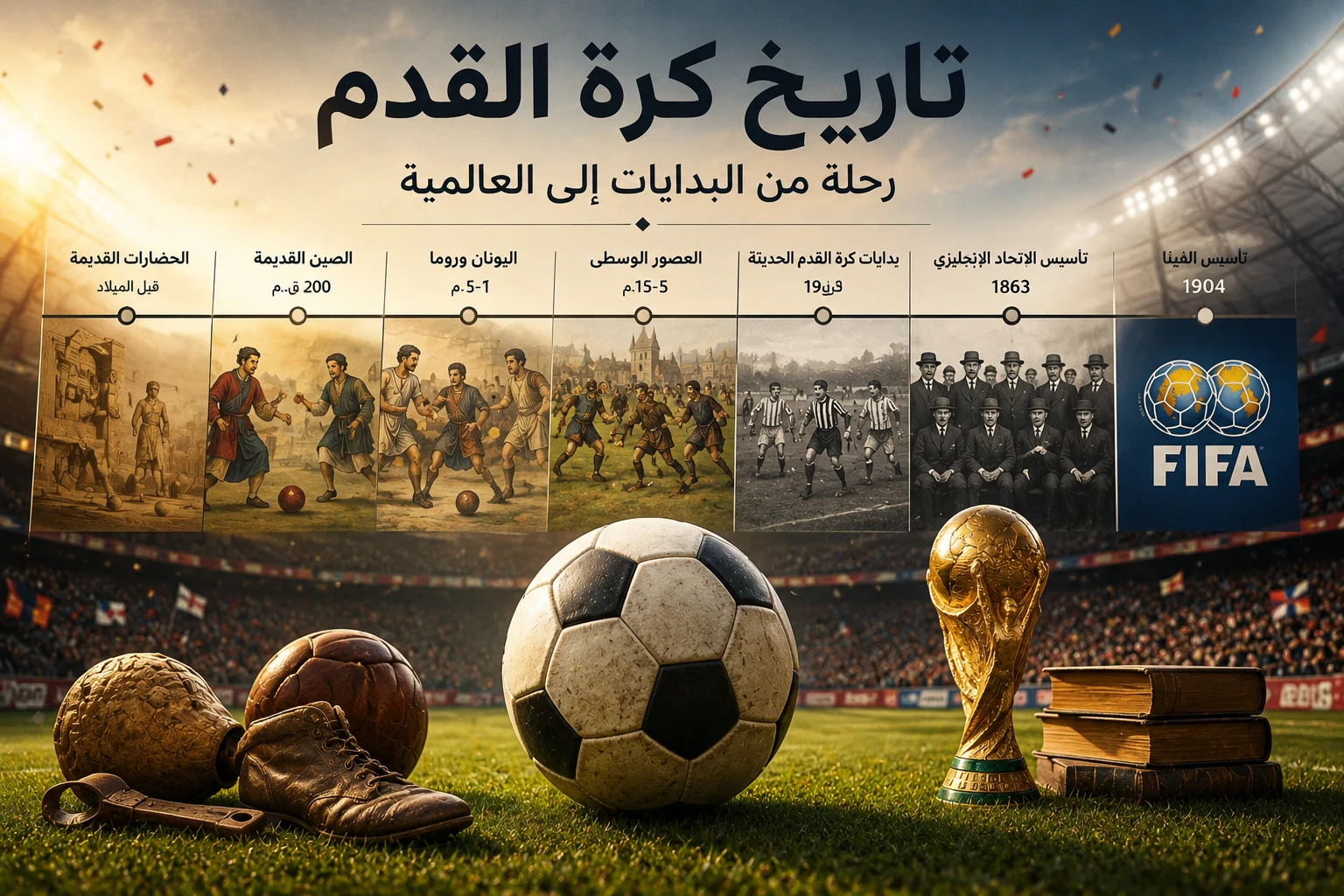 image about تاريخ كرة القدم في العالم وبداياتها