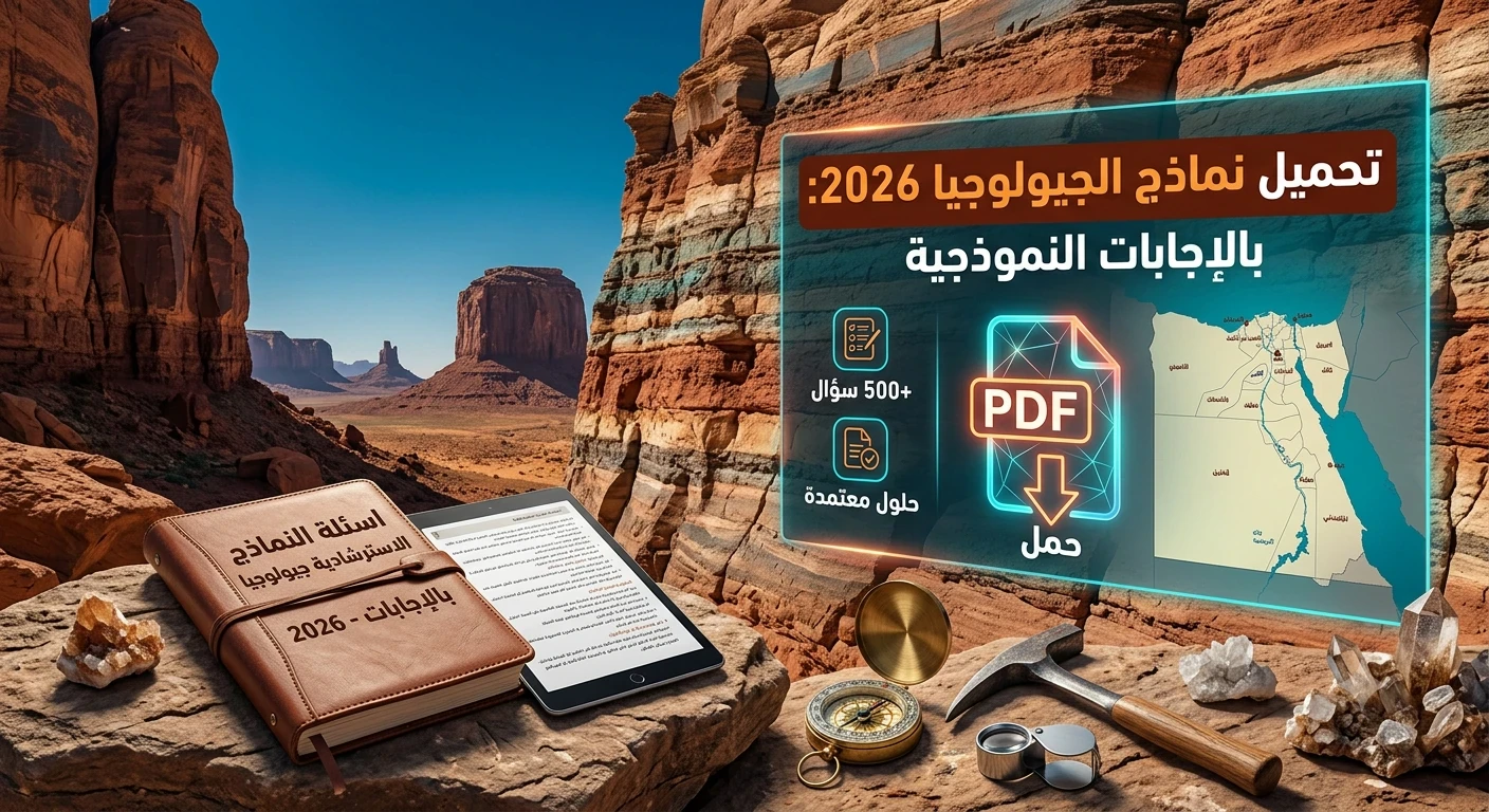 image about قبل ماراثون 28 يونيو.. رابط تحميل النماذج الاسترشادية جيولوجيا للثانوية العامة 2026 بالإجابات