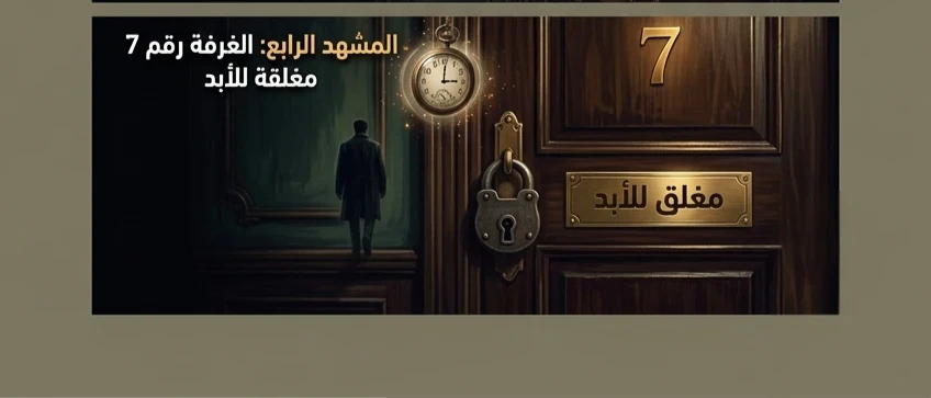 image about سر الغرفة رقم 7: حكاية الساعات الأخيرة والزائر الغامض.