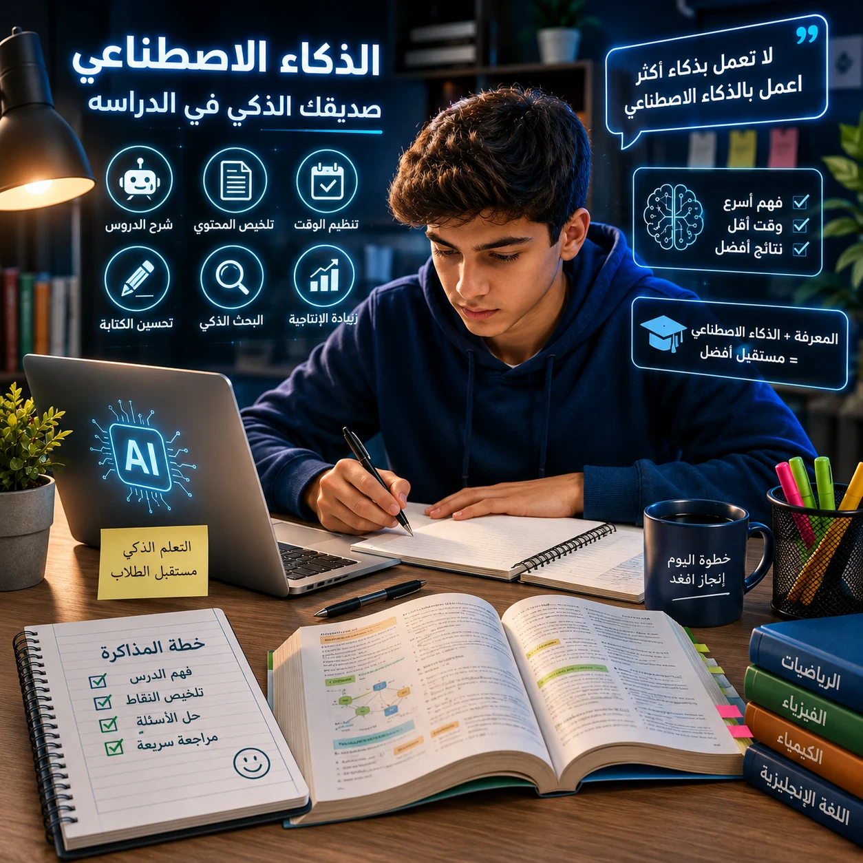 image about هل سيغيّر الذكاء الاصطناعي طريقة دراسة الطلاب؟ 7 استخدامات ذكية ستوفر عليك ساعات من المذاكرة في 2026