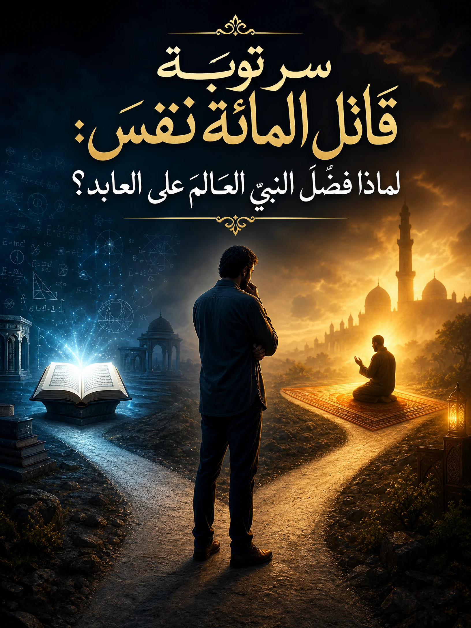 image about سر توبة قاتل المائة نفس: لماذا فضّل النبي العالم على العابد؟