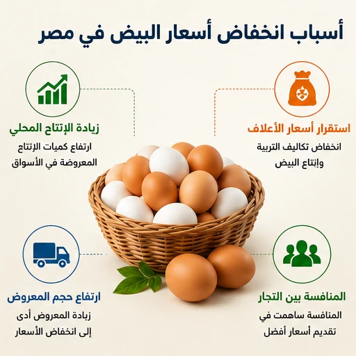 image about انخفاض سعر البيض في مصر