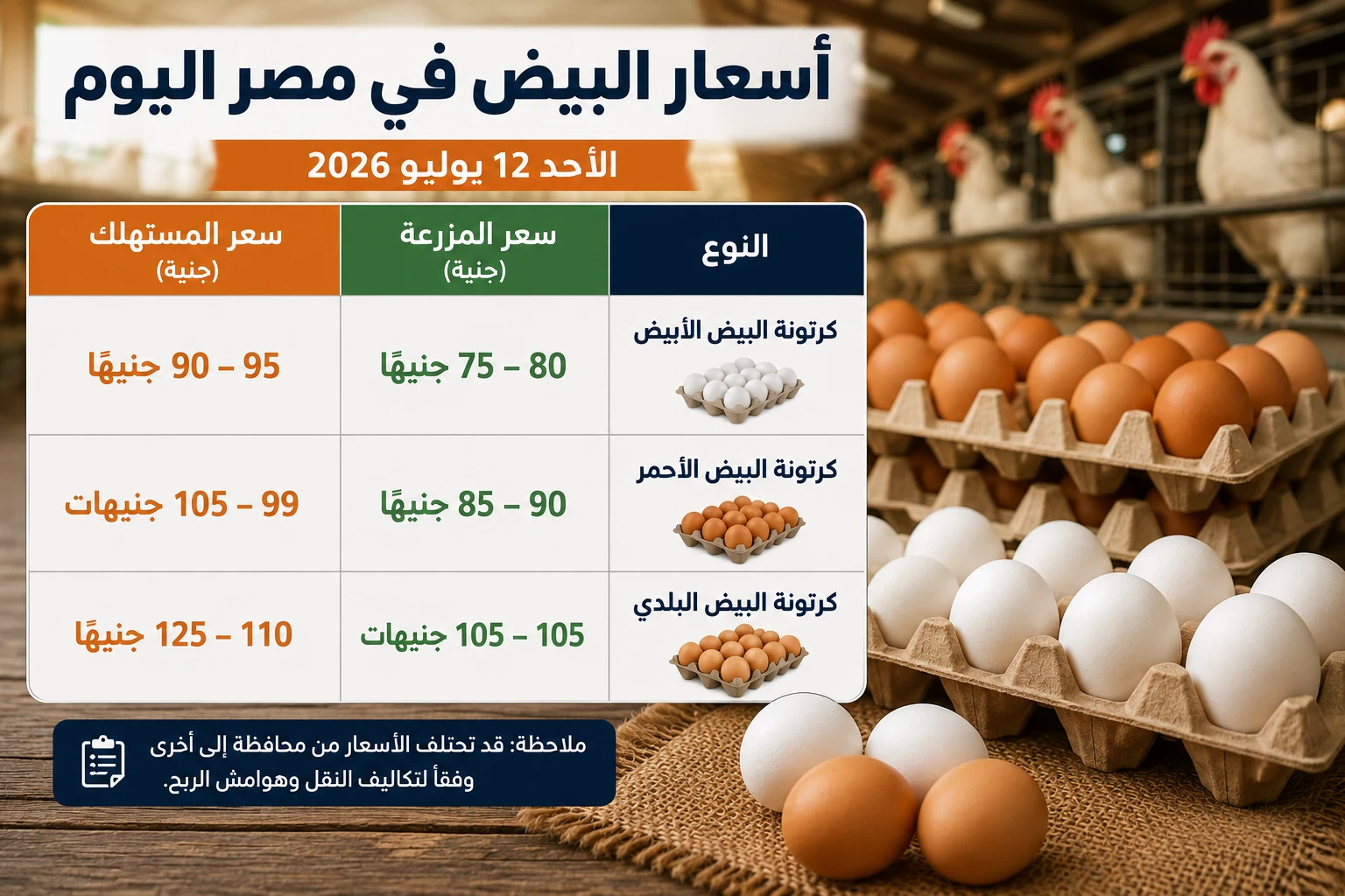 image about انخفاض سعر البيض في مصر