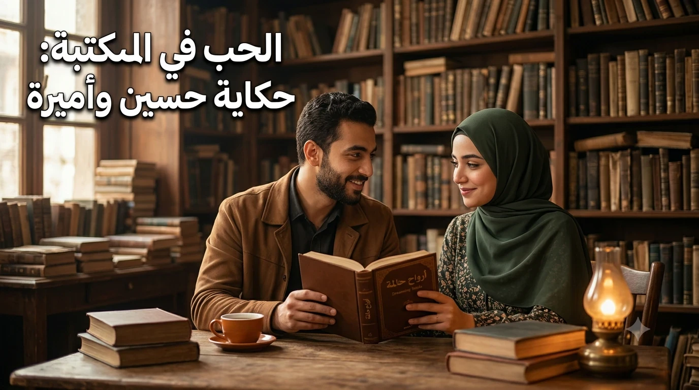 image about بين رفوف المكتبة.. التقت أرواحنا