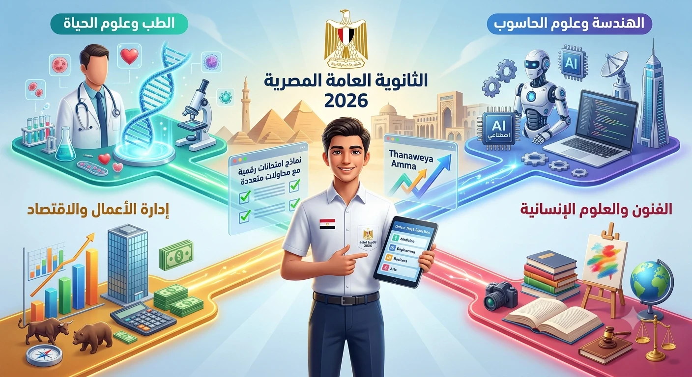 image about البكالوريا المصرية 2026.. كل ما تريد معرفته عن النظام الجديد والمسارات الدراسية والمحاولات الامتحانية.