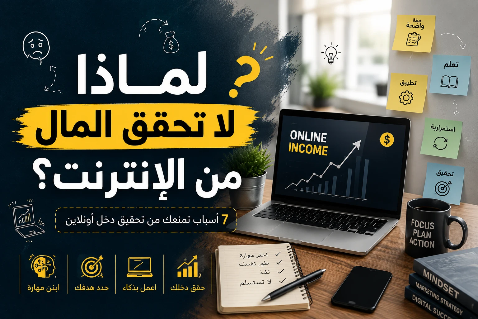 image about لماذا ما زلت لا تسطيع تحقيق دخل اونلاين