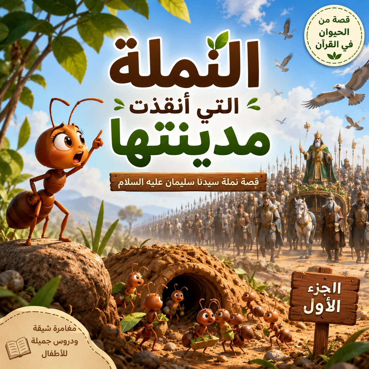 image about النملة التي أنقذت مدينتها (الجزء الأول) | عندما اقترب جيش سيدنا سليمان عليه السلام