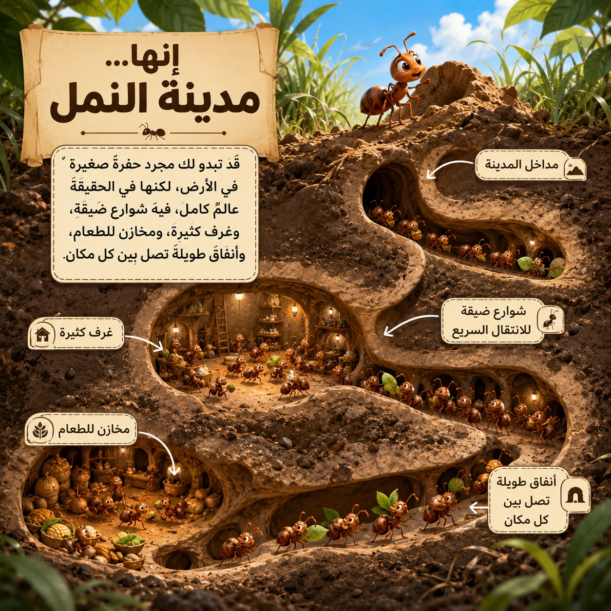 image about النملة التي أنقذت مدينتها (الجزء الأول) | عندما اقترب جيش سيدنا سليمان عليه السلام