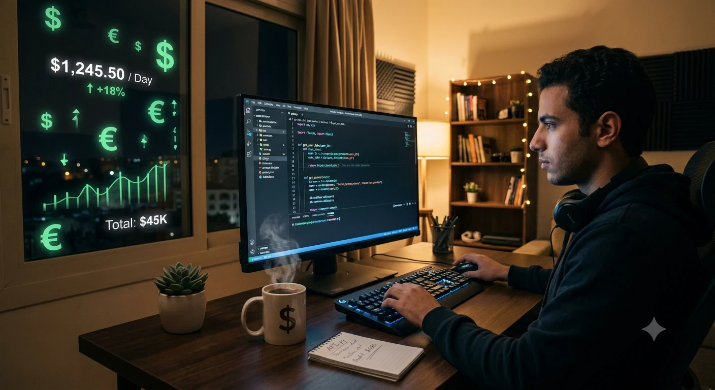 image about ​دليلك الشامل لعام 2026: كيف تحول أكواد الـ Back-End إلى مصدر دخل آلي ومستدام؟