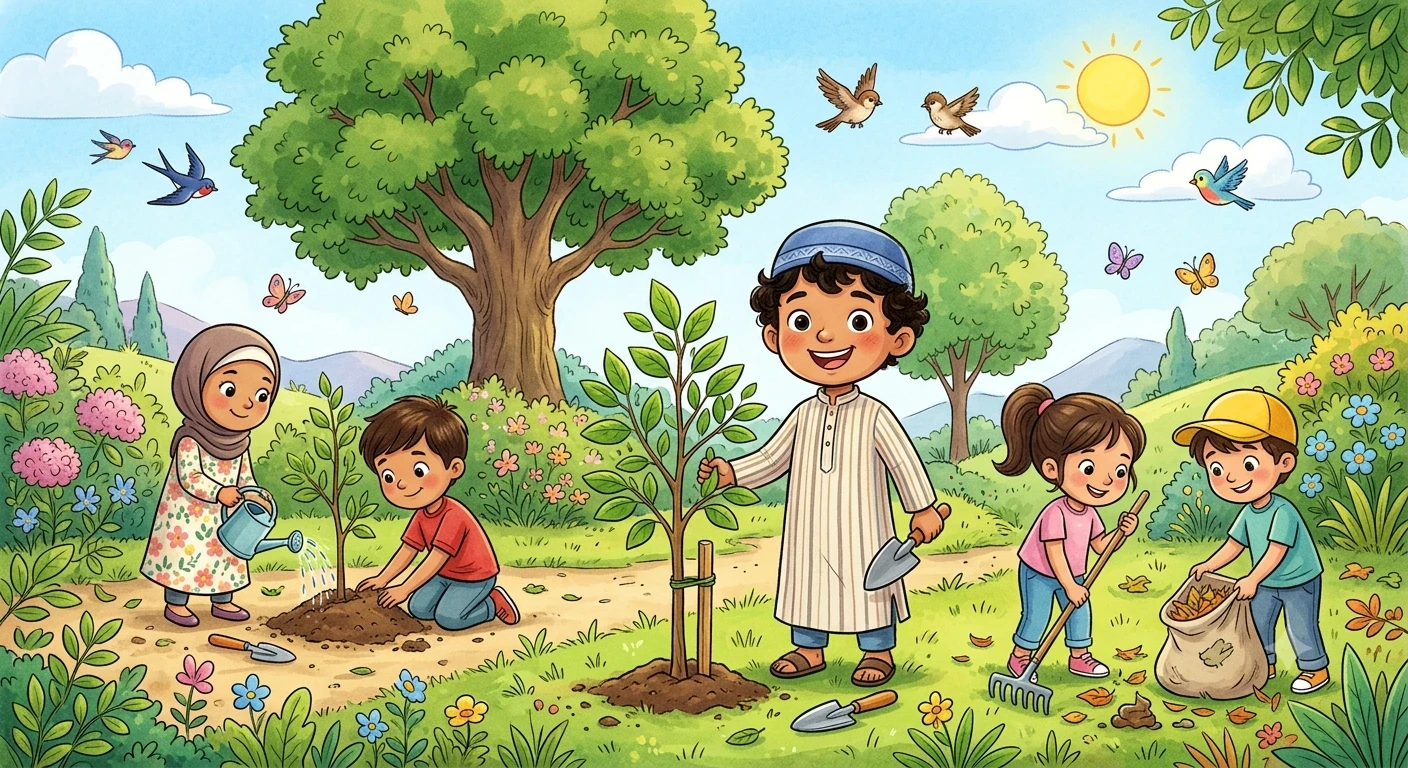 image about الطفل الذي أنقذ الغابة