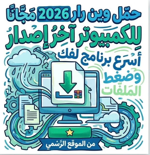 image about 📥 تحميل WinRAR 2026 للكمبيوتر مجانًا آخر إصدار من الموقع الرسمي | أسرع برنامج لفك وضغط الملفات