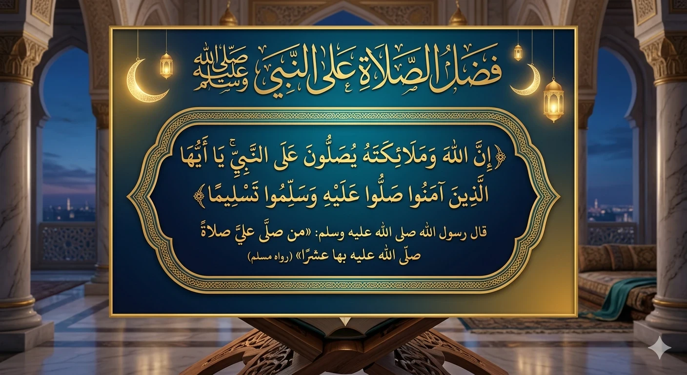 image about فضل الصلاة على النبي صلى الله عليه وسلم وأثرها في حياة المسلم
