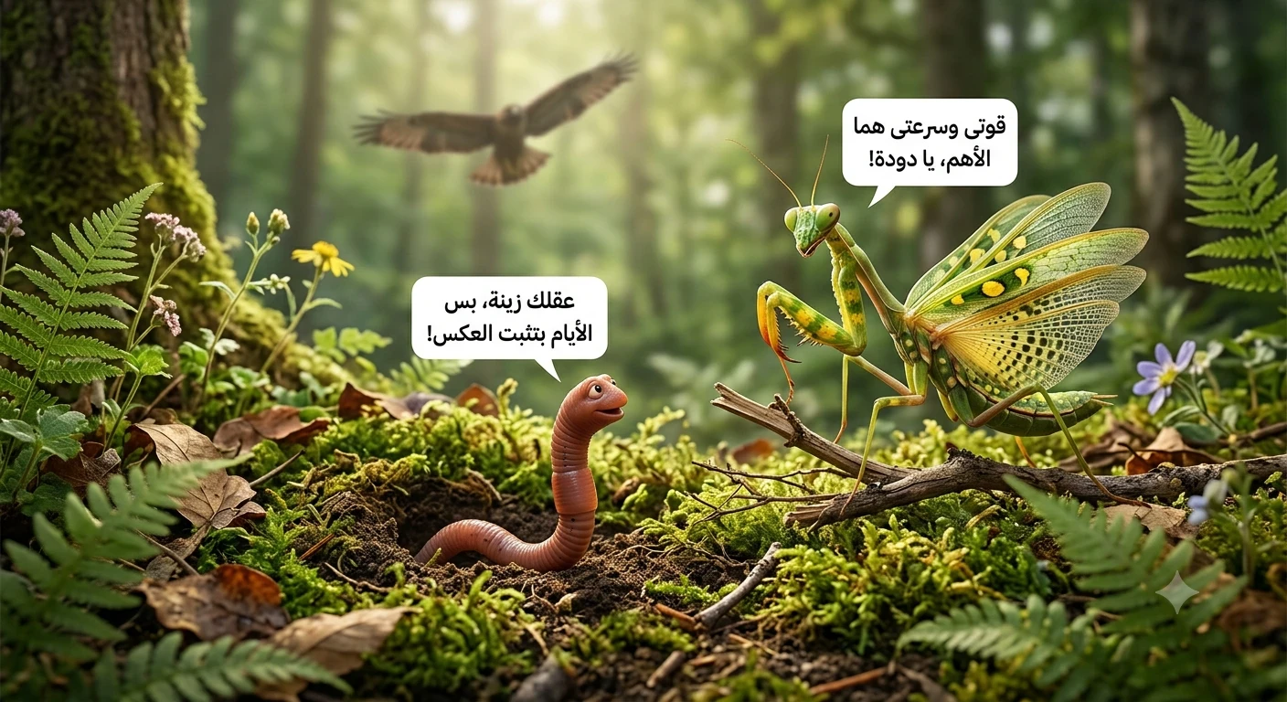 image about قصة الدودة الذكية والحشرة