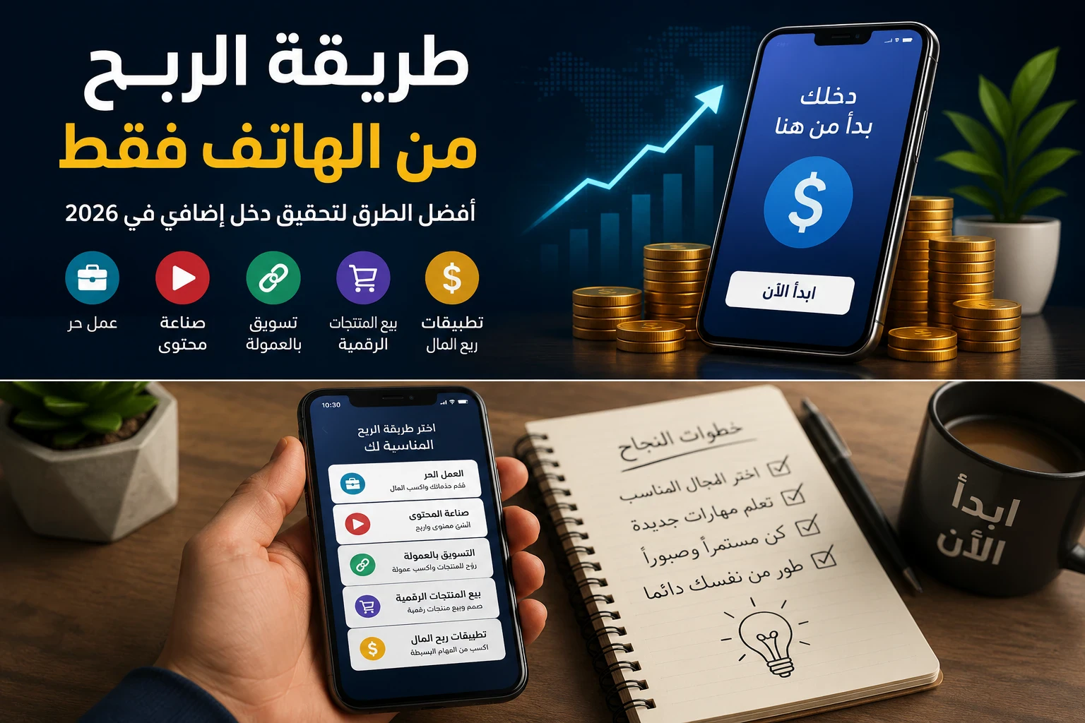image about طريقة الربح من الهاتف فقط: أفضل الطرق لتحقيق دخل إضافي في 2026