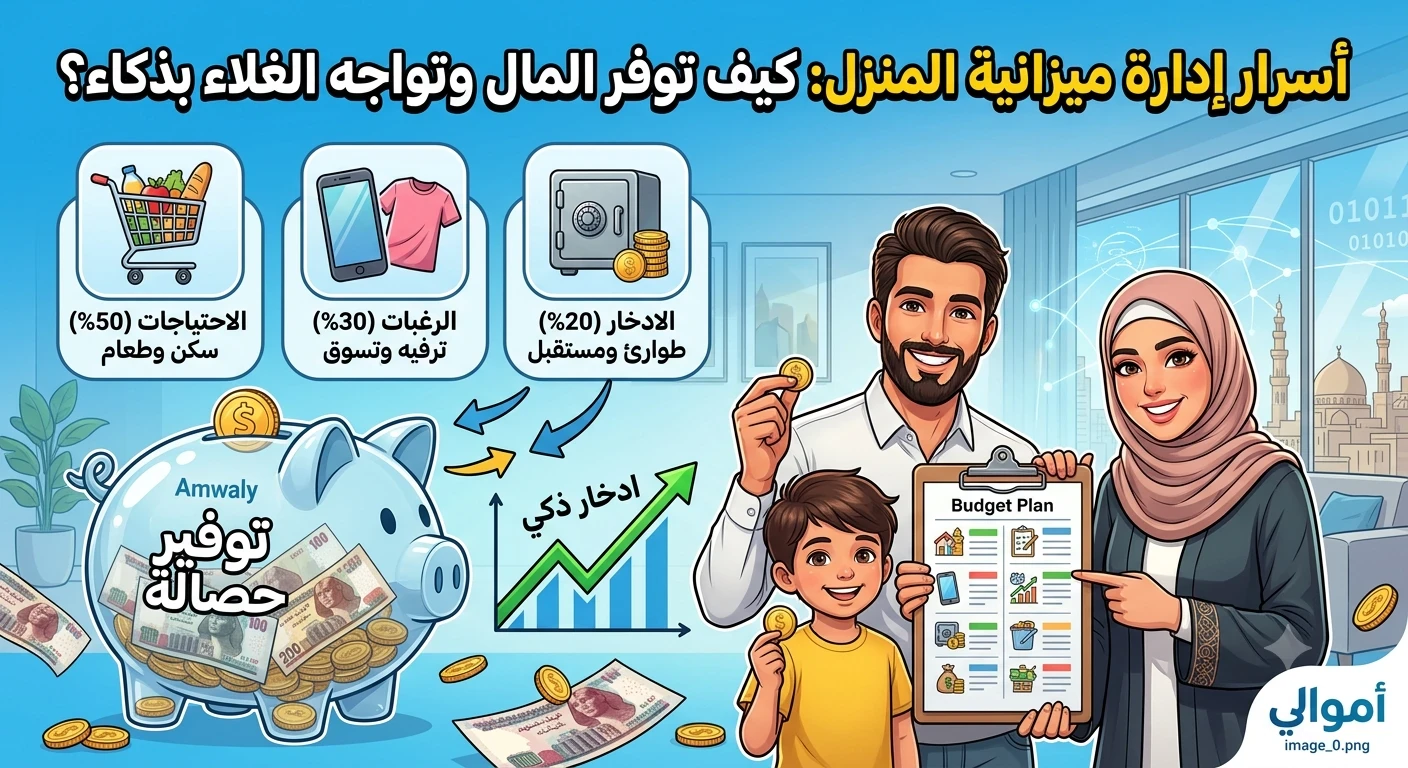 image about أسرار إدارة ميزانية المنزل: طرق ذكية لتوفير المال وذكاء الادخار في ظل غلاء الأسعار