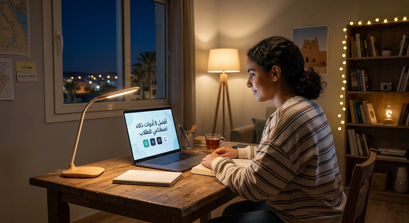 image about أفضل 5 أدوات ذكاء اصطناعي مجانية للطلاب في 2026: ذاكر بذكاء وجهد أقل