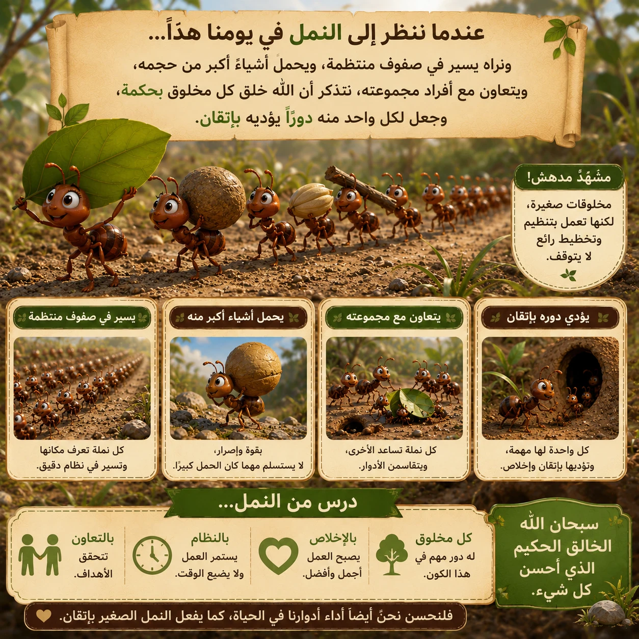 image about النملة التي أنقذت مدينتها (الجزء الثاني) | رحمة سيدنا سليمان عليه السلام بالنمل
