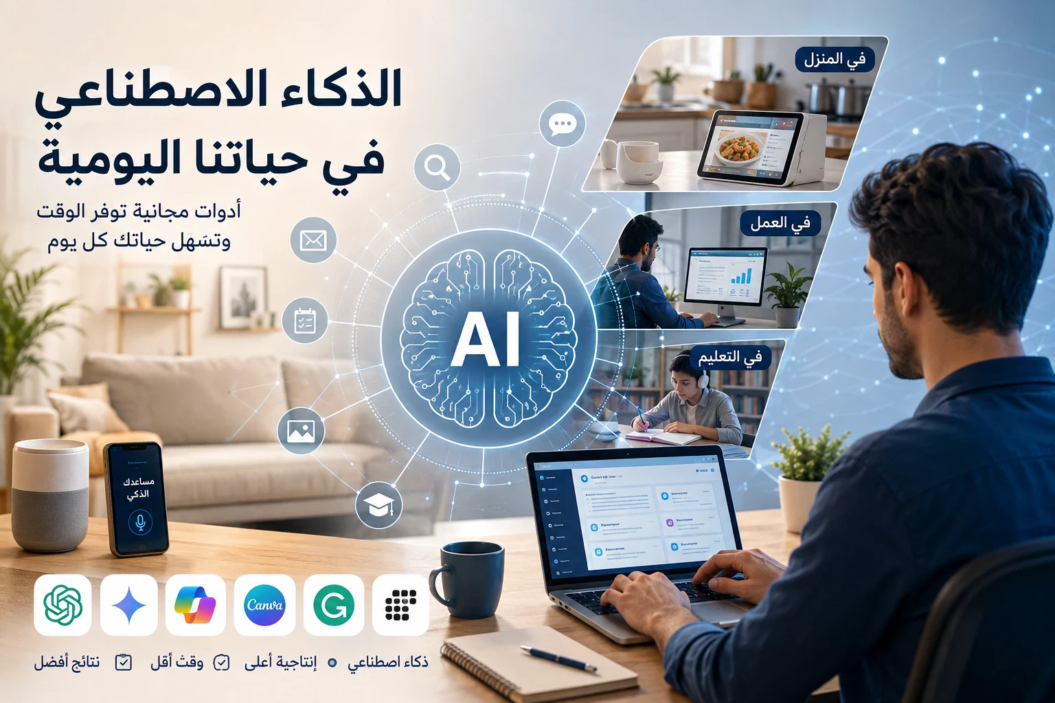 image about الذكاء الاصطناعي في حياتنا اليومية: كيف تستفيد منه بذكاء دون أن تعتمد عليه بالكامل؟