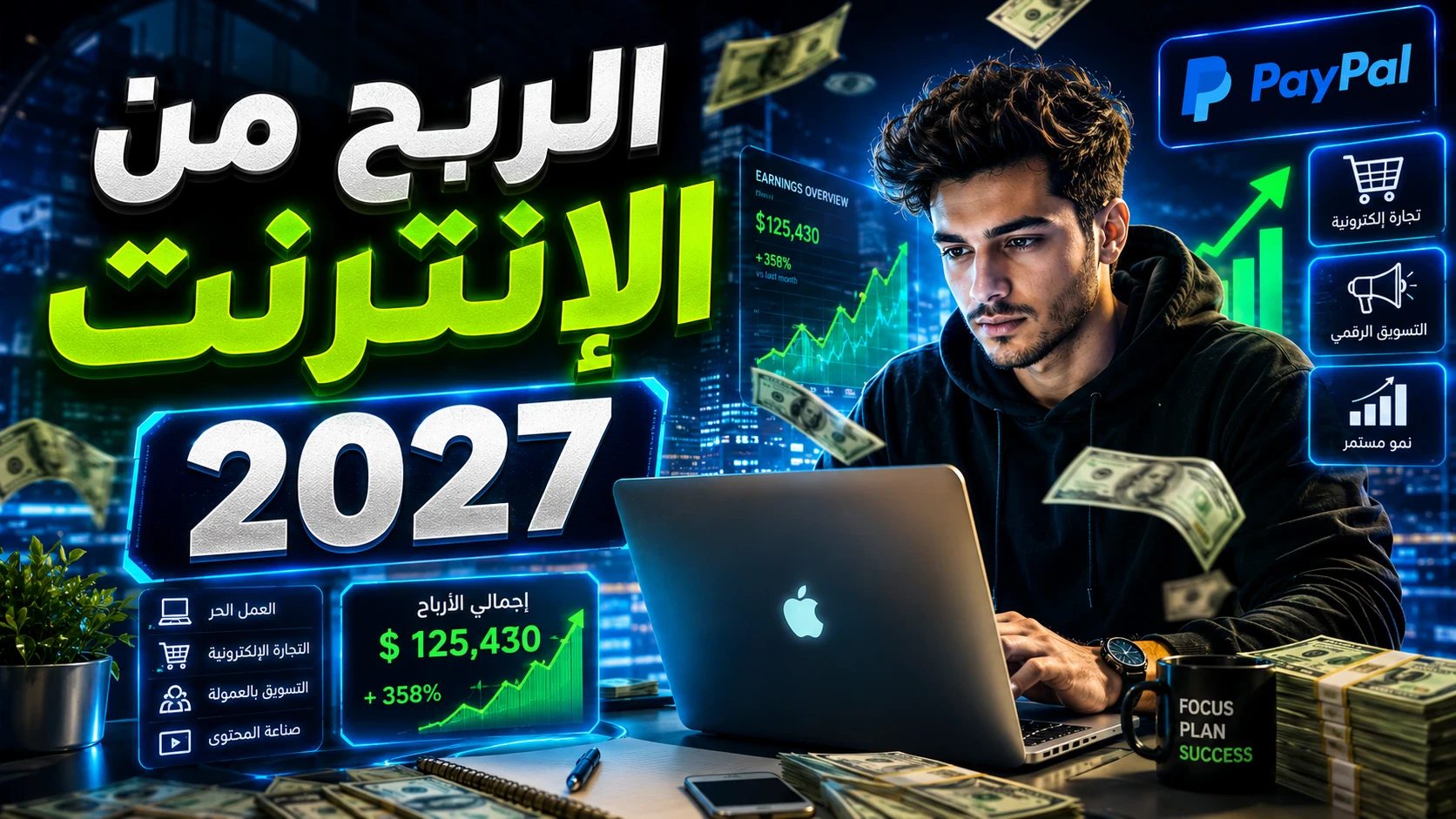 image about الربح من الإنترنت 2027: أفضل الطرق المتوقعة لتحقيق دخل أونلاين والاستعداد للمستقبل.
