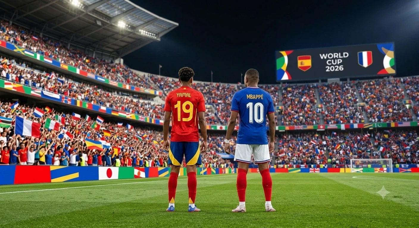 image about مباراة إسبانيا وفرنسا في كأس العالم 2026: صدام العمالقة والبطاقة الذهبية للنهائي