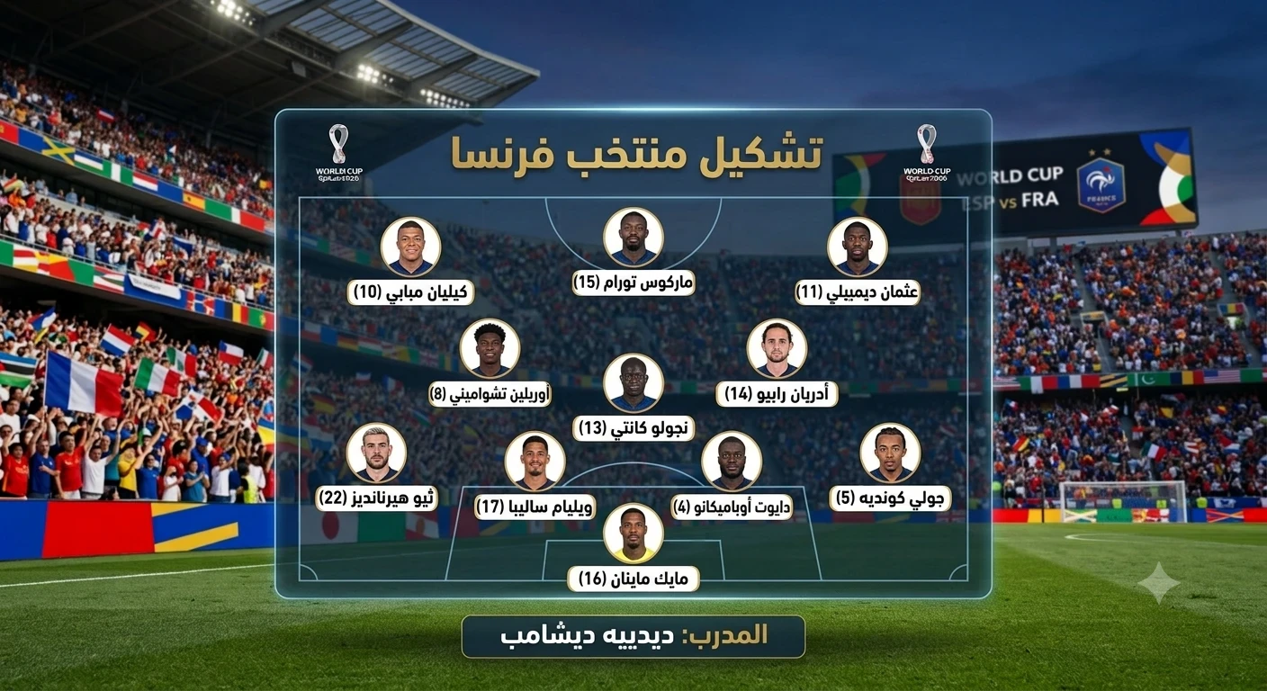 image about مباراة إسبانيا وفرنسا في كأس العالم 2026: صدام العمالقة والبطاقة الذهبية للنهائي