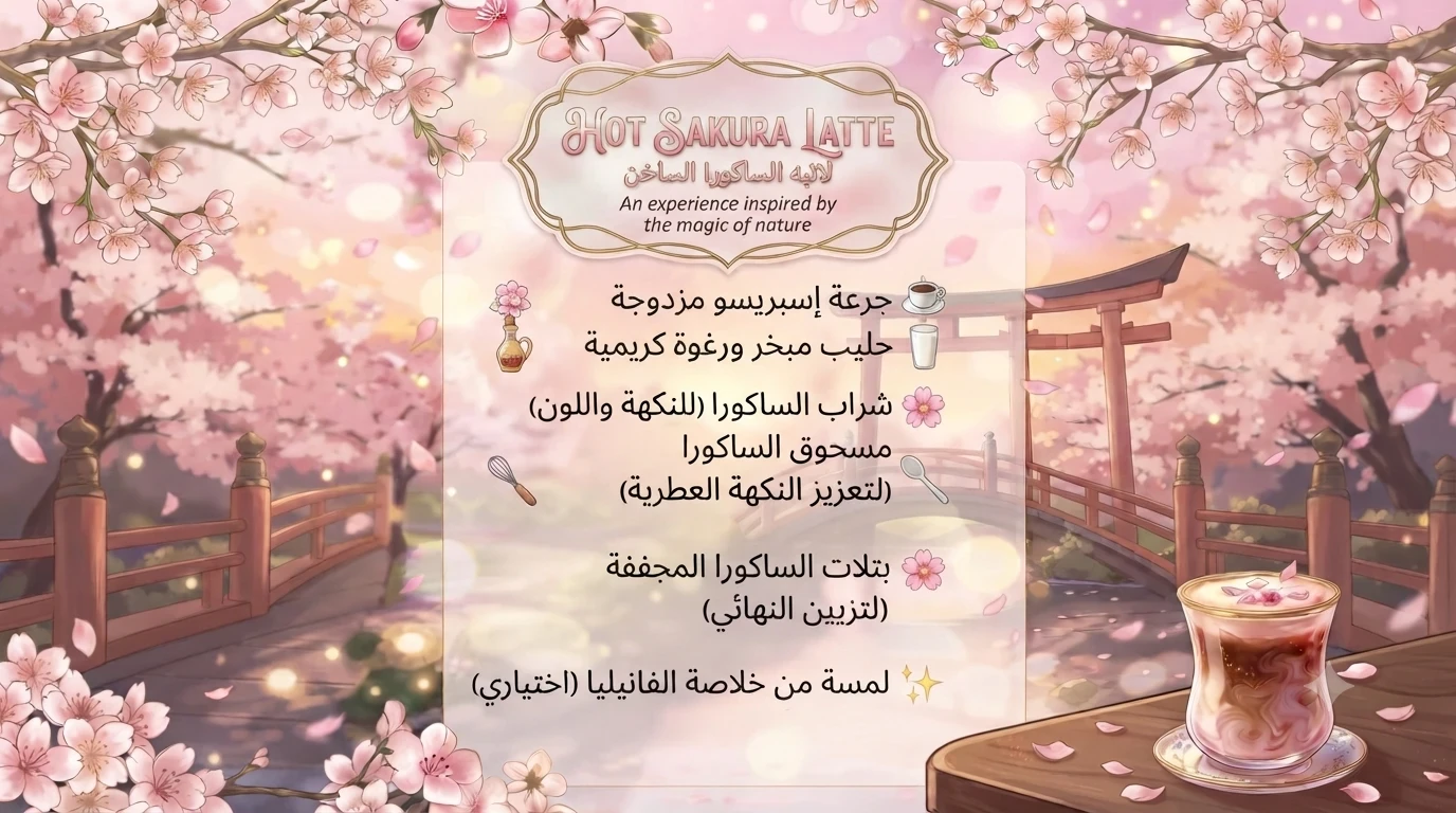 image about لاتيه الساكورا: رحلةٌ إلى قلبِ الربيع الياباني