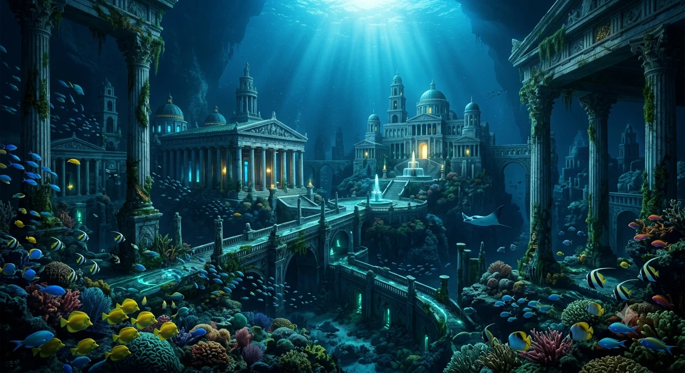 image about 🏛️🌊 أطلنطس: الحقيقة الكاملة وراء المدينة المفقودة التي حيّرت العالم 🌊🏛️