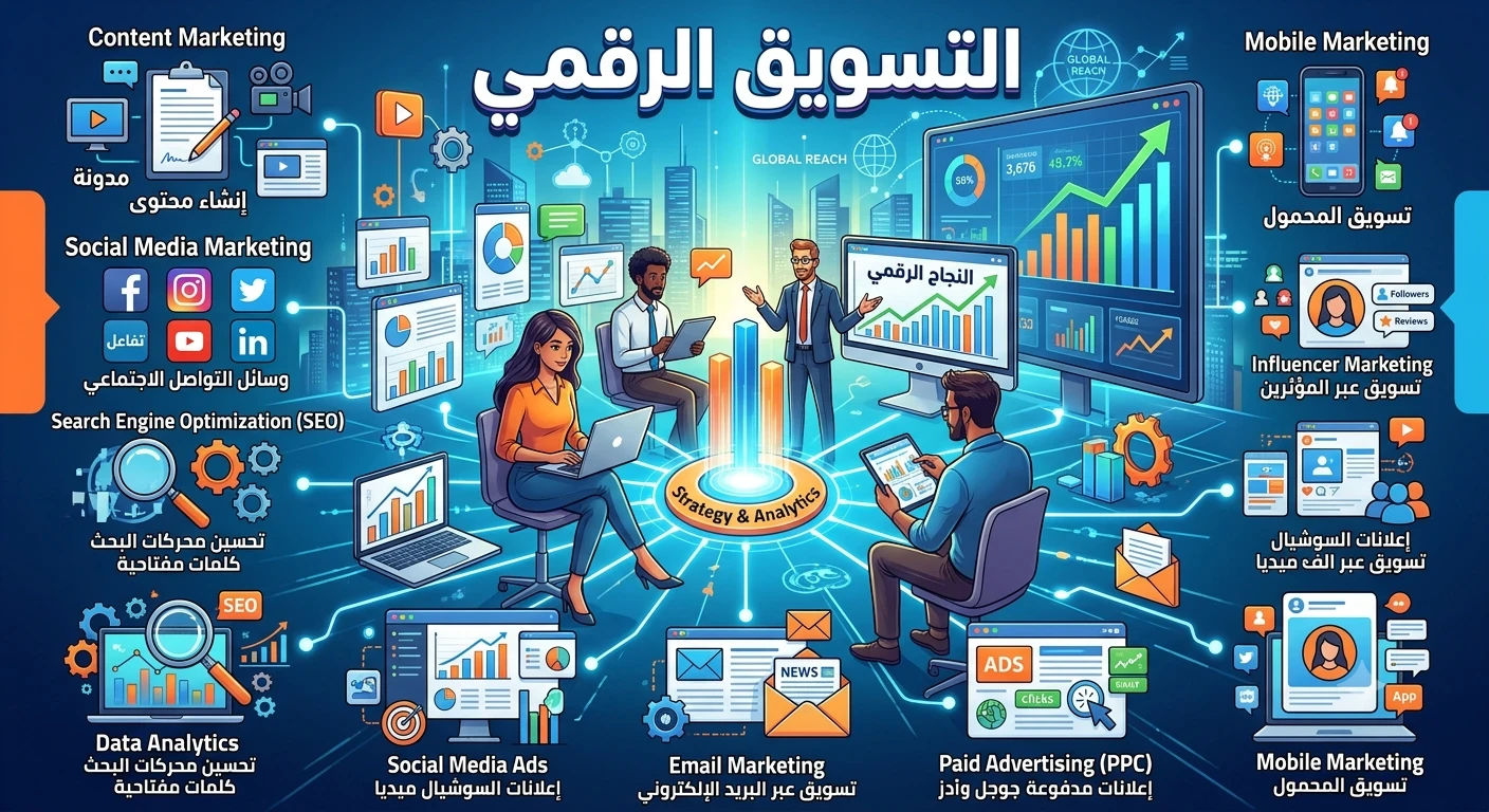 image about ما هو التسويق الإلكتروني؟ وكيف تبدأ من الصفر؟