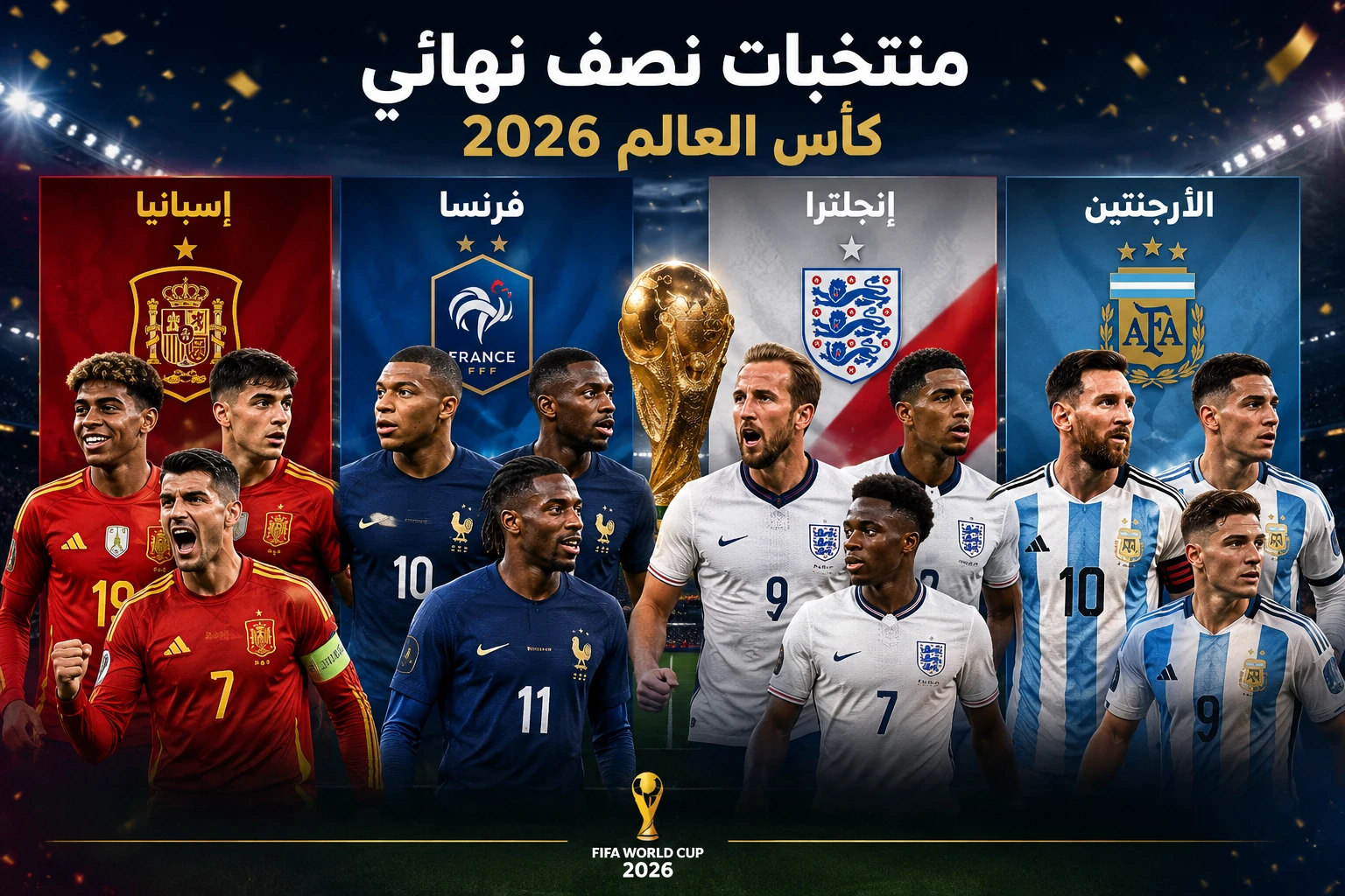 image about في موعد مباراة نهائي كأس العالم 2026 والقنوات الناقلة له مجانًا.. مواجهة نارية لحسم اللقب العالمي