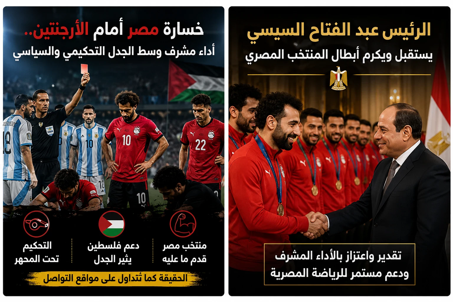 image about خسارة منتخب مصر أمام الأرجنتين.. هل كان التحكيم السبب؟ وما حقيقة الجدل المتداول حول فلسطين والسياسة؟
