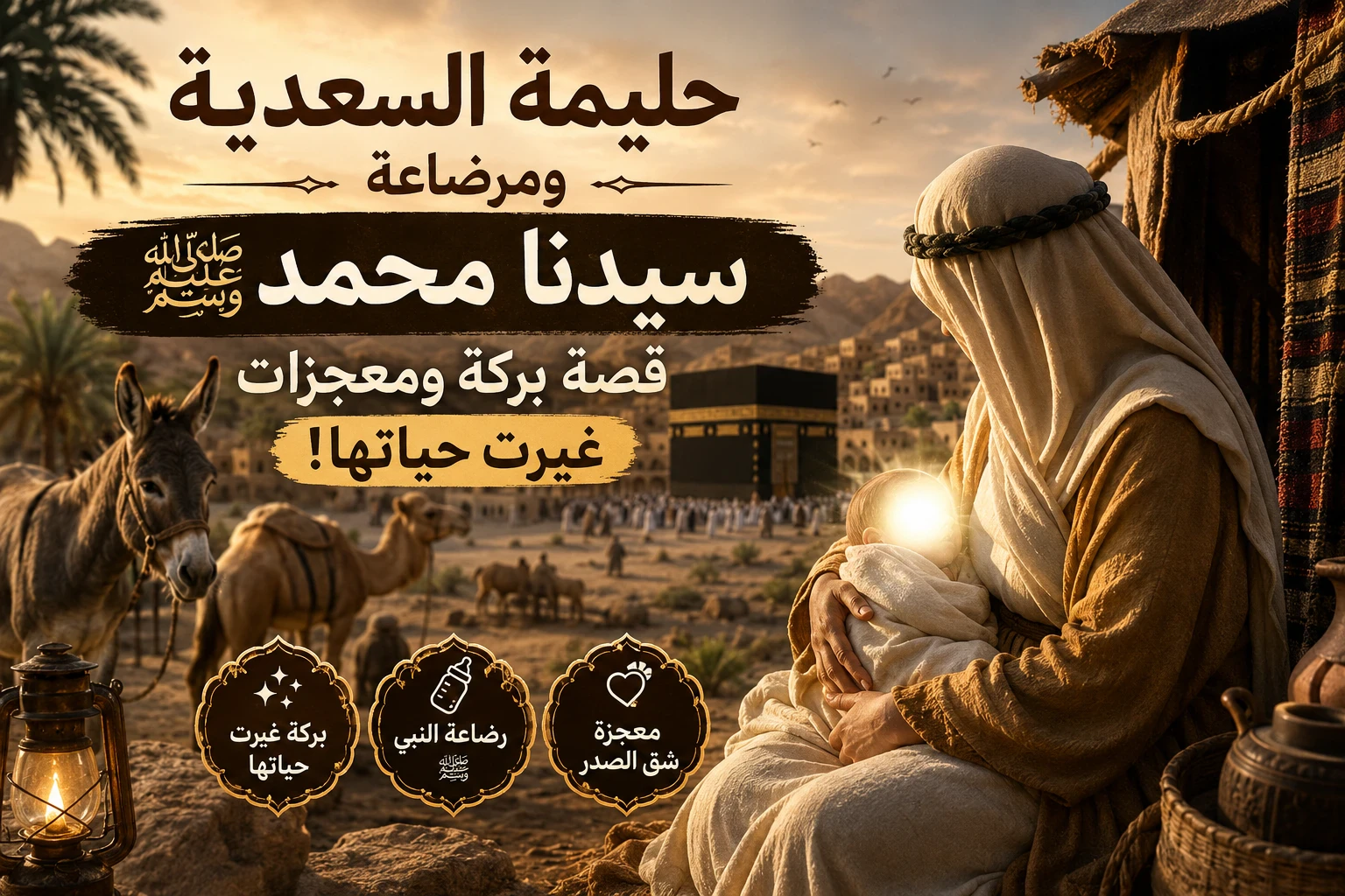 image about حليمة السعدية ورضاعة سيدنا محمد ﷺ.. كيف غيَّرت بركة النبي حياتها؟