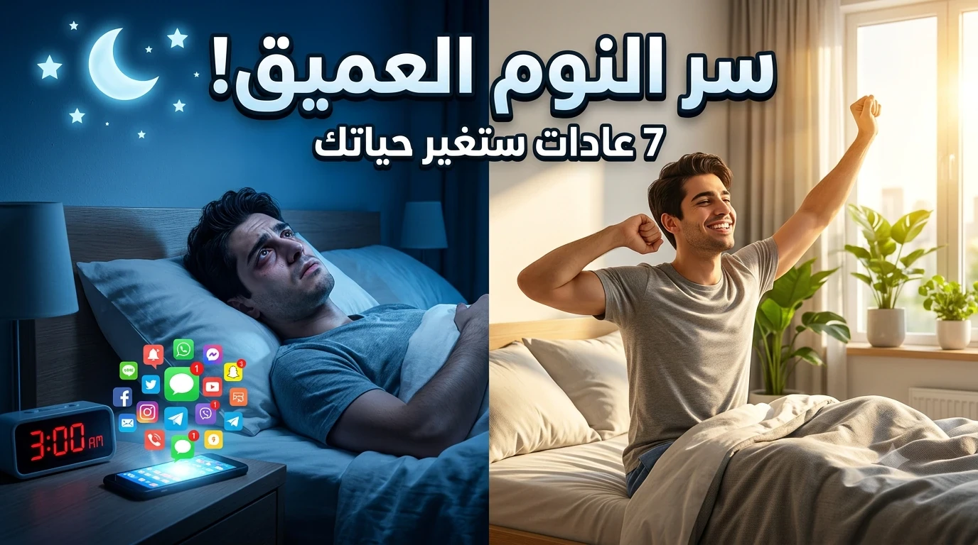 image about 7 عادات بسيطة قد تغير جودة نومك وتمنحك يومًا أكثر نشاطًا