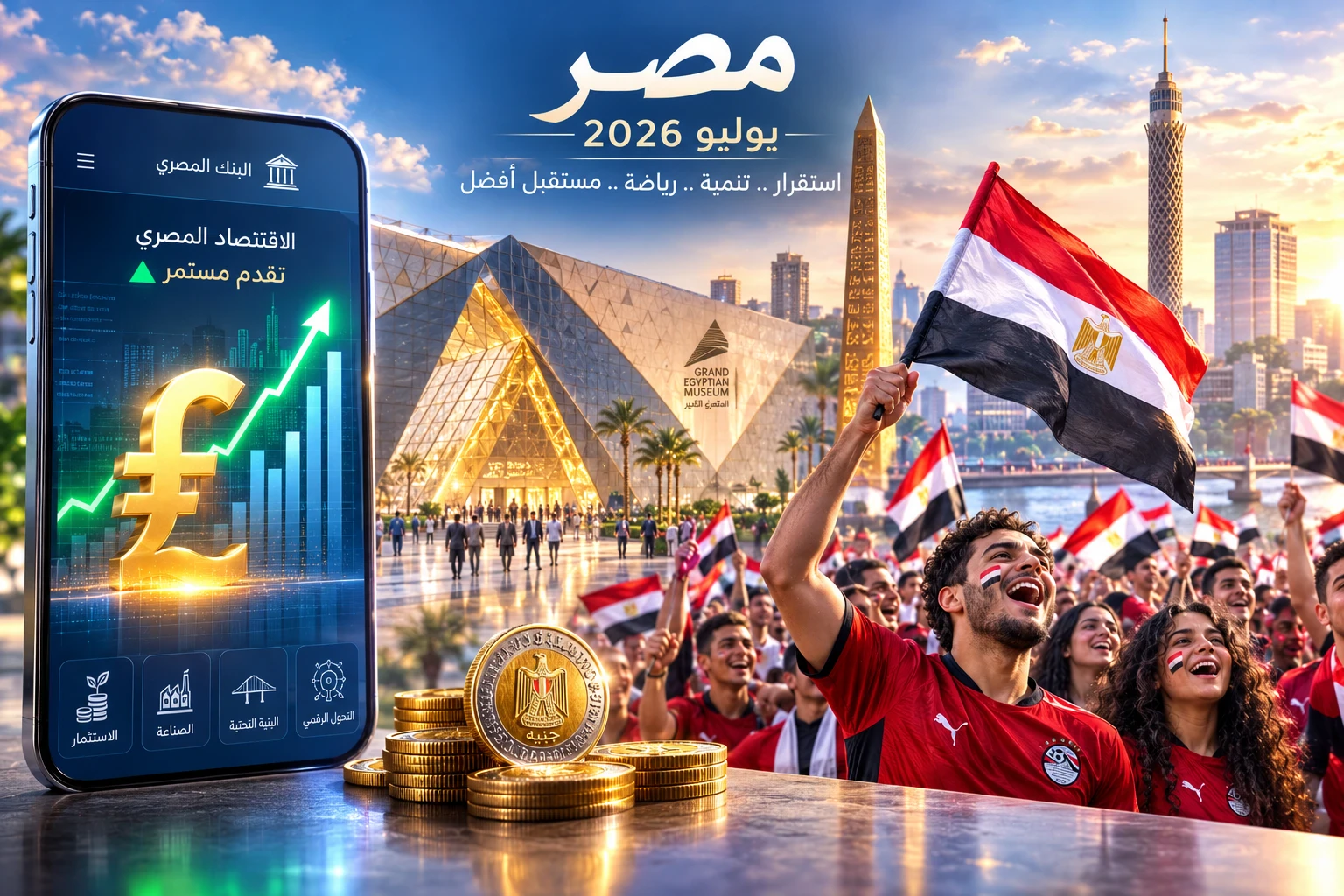 image about مصر في يوليو 2026: حزم اقتصادية جديدة، تراجع الدولار، واحتفالات تاريخية بـ 