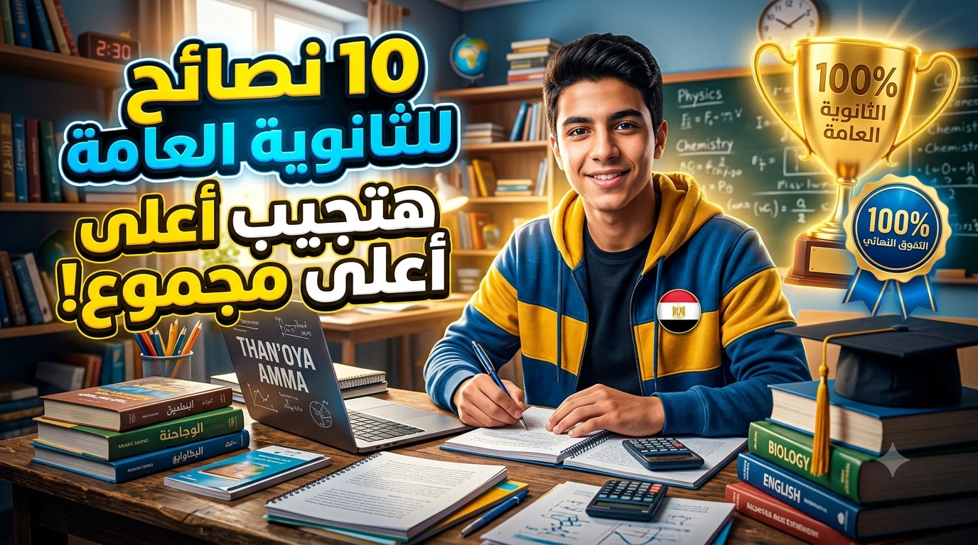 image about أفضل نصائح للثانوية العامة 2026: كيف تحقق أعلى الدرجات بدون توتر؟
