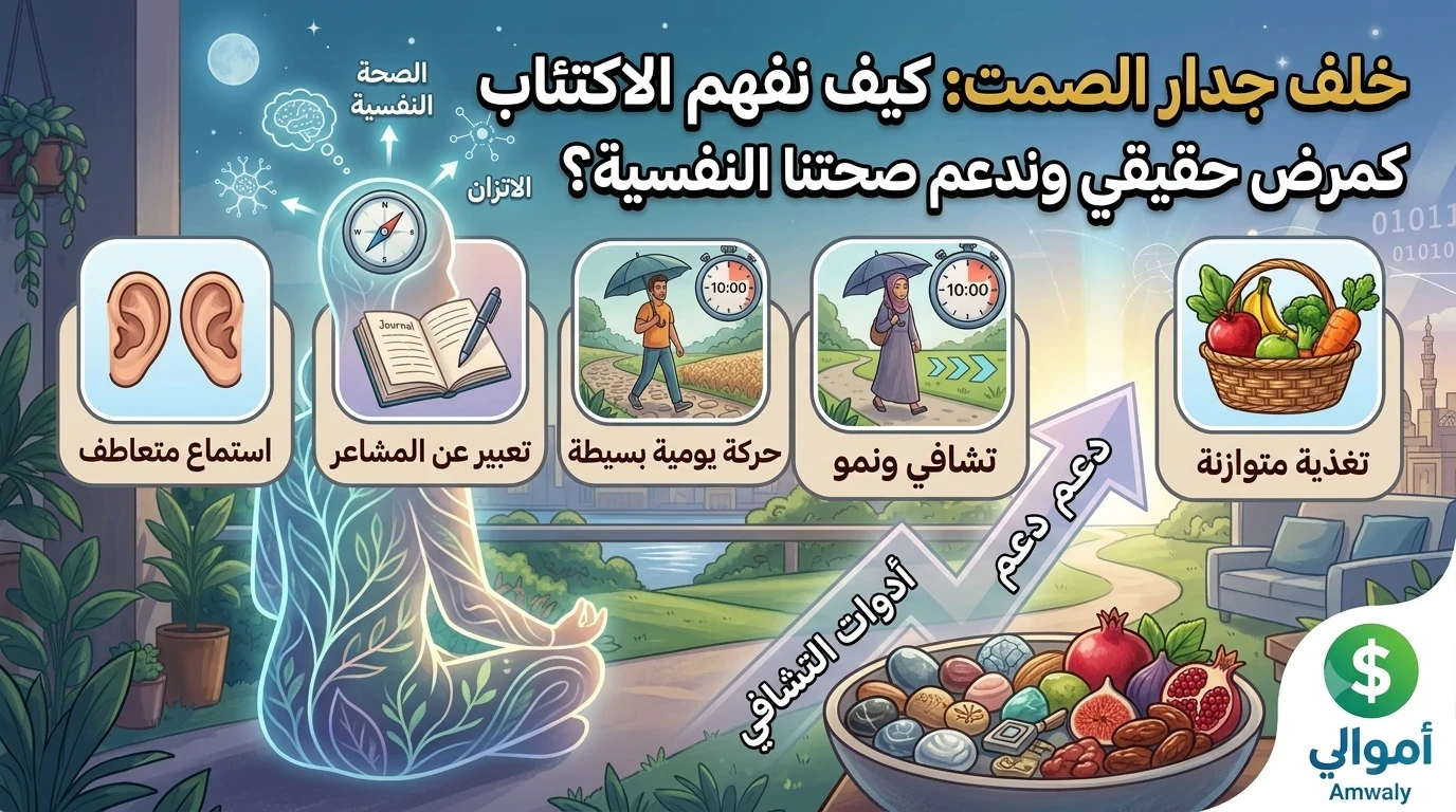 image about خلف جدار الصمت: كيف نفهم الاكتئاب كمرض حقيقي وندعم صحتنا النفسية؟