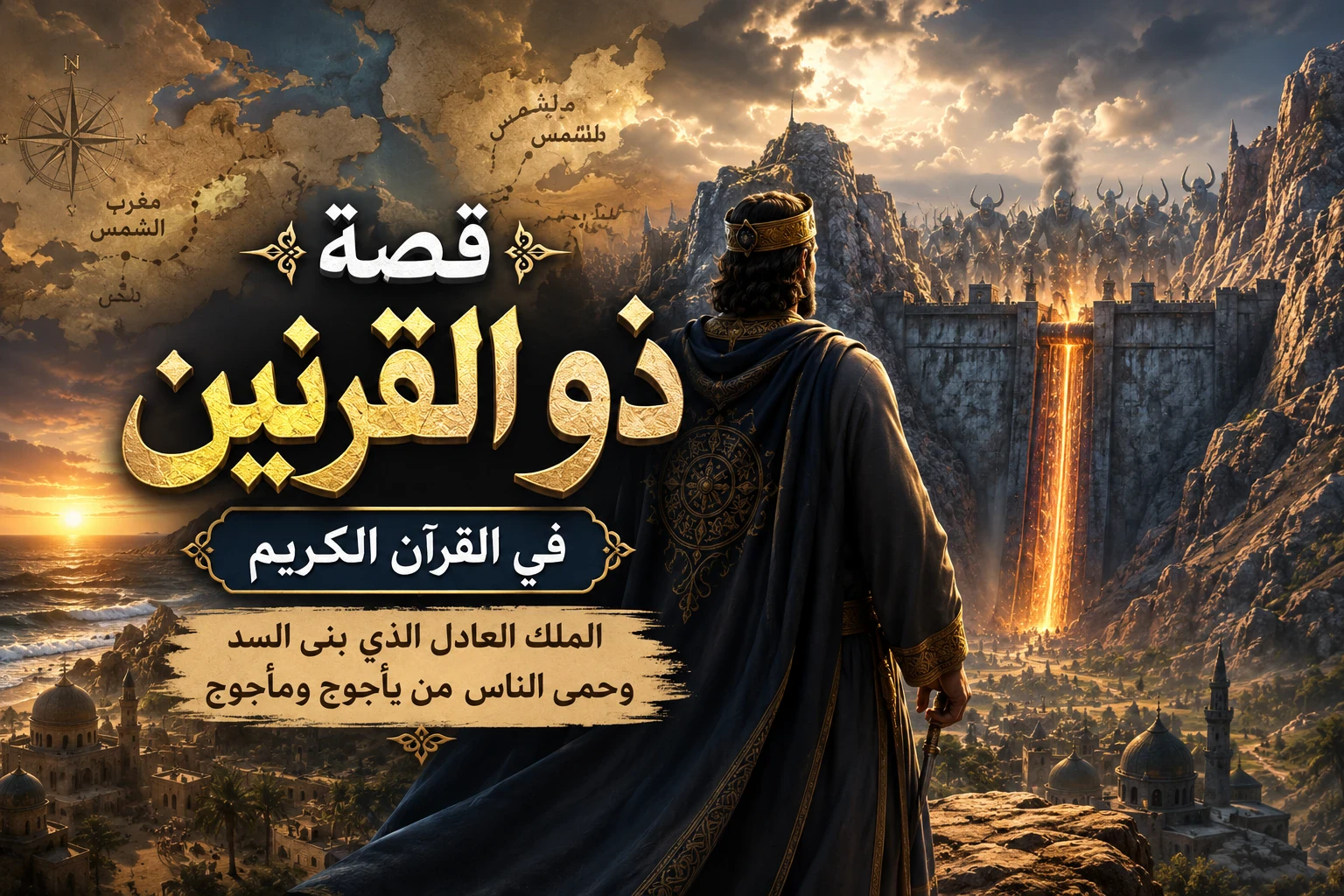 image about  قصة ذو القرنين في القرآن الكريم | الملك العادل الذي بنى السد وحمى الناس من يأجوج ومأجوج