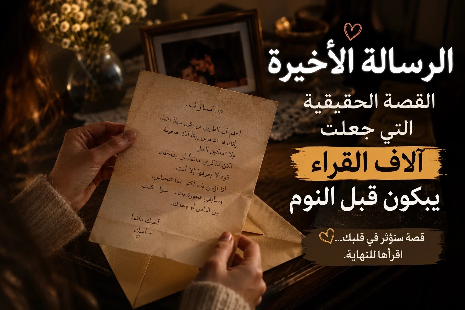 image about الرسالة الأخيرة: القصة الحقيقية التي جعلت آلاف القراء يبكون قبل النوم