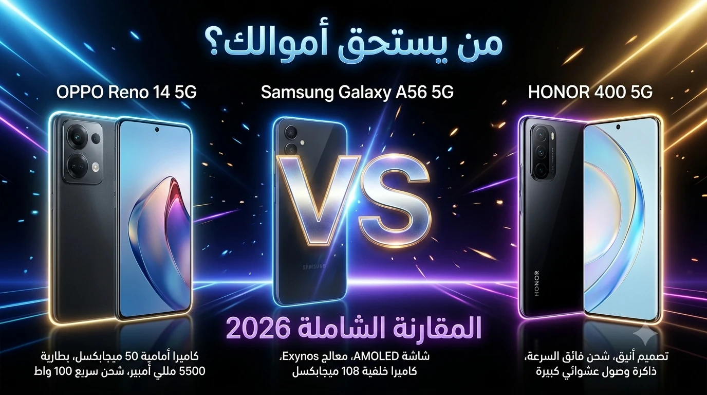 image about 🔥 مقارنة العمالقة في الفئة المتوسطة العليا 2026